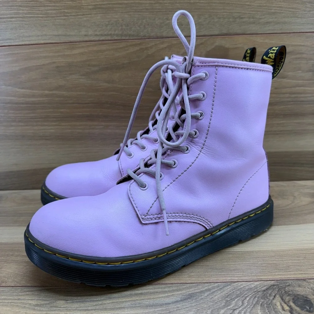 Dr Martens Youth Girls Zavala Boots 5‎ EU 37 Pink Zipper Casual Punk